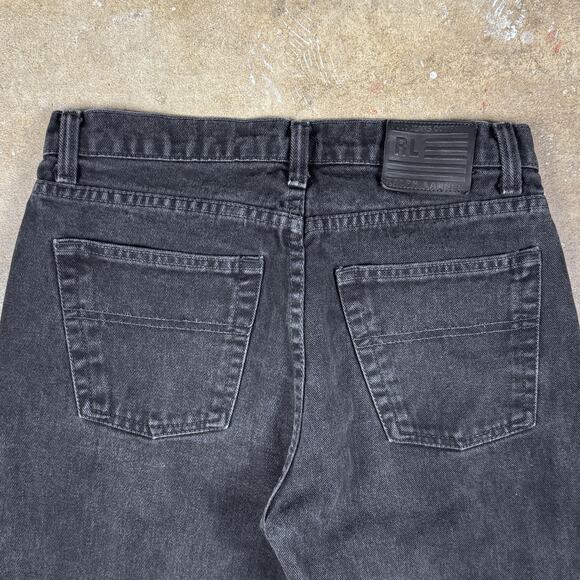 Vintage Polo Jeans‎ Co Ralph Lauren Women’s Black Denim Jeans 8 Classic Straight - Picture 7 of 14